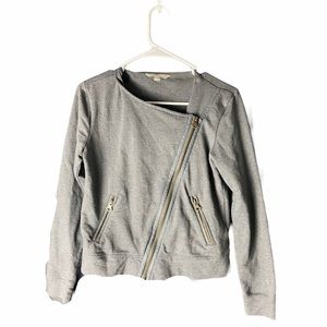 Banana Republic Grey Zip Knit Jacket Size XS